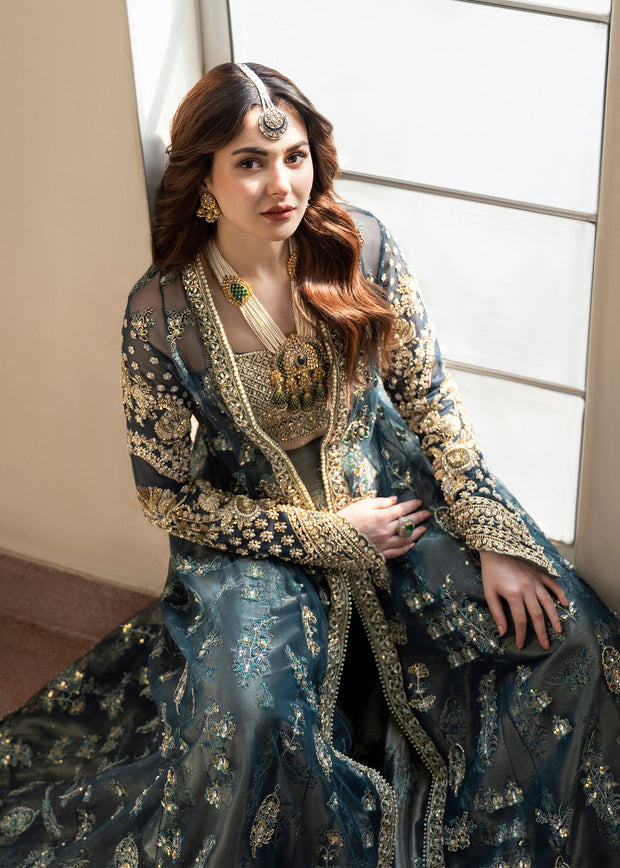 Royal Pakistani Wedding Dress in Jacket and Sharara Style