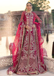 Royal Pakistani Wedding Dress in Open Gown Lehenga Style