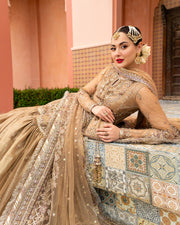 Royal Pakistani Wedding Dress in Shirt and Gharara Style