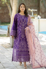 Royal Purple Shade Pakistani Salwar Kameez Dupatta Salwar Suit