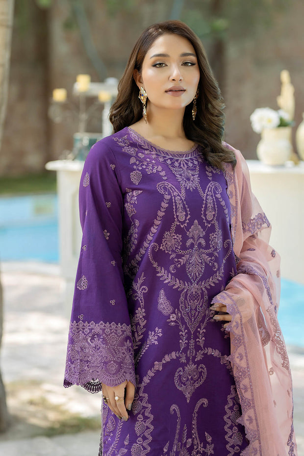 Royal Purple Shade Pakistani Salwar Kameez Dupatta Suit