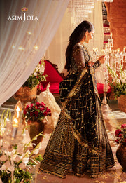 Shop Elegant Black and Golden Luxury Embroidered Pakistani Party Wear Pishwas