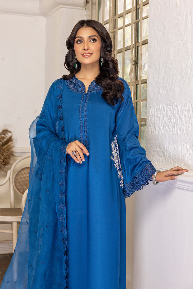 Blue Pakistani Salwar Kameez with Dupatta Salwar Suit – Nameera by Farooq