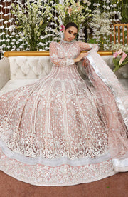 Shop Tea Pink Heavily Embroidered Pakistani Pishwas Wedding Dress