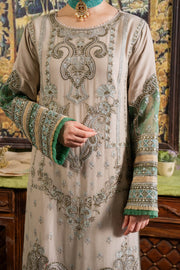 Silver Shade Heavily Embroidered Pakistani Salwar Kameez