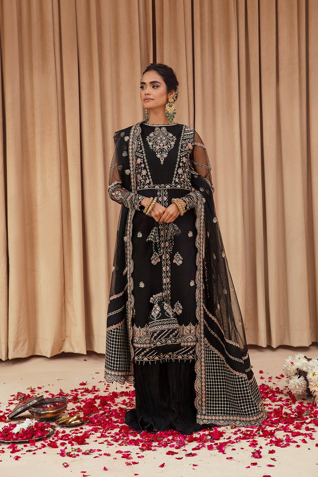 Pakistani bridal dresses in hotsell black colour