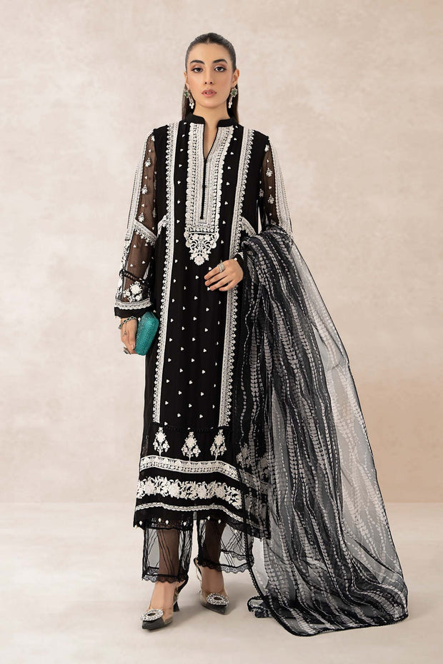 Traditional Black Shade Pakistani Salwar Kameez Embroidered Suit