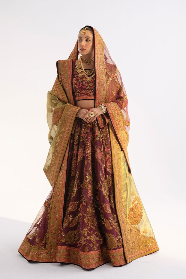 Traditional Lehenga Choli and Dupatta Wedding Dress