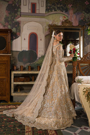 Traditional Pakistani Bridal Dress Heavily Embellished Pishwas Gown