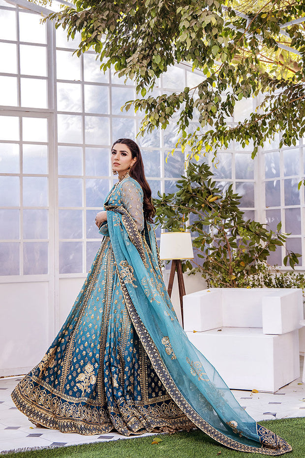 Traditional Pishwas Frock with Lehenga Dupatta Dress Online