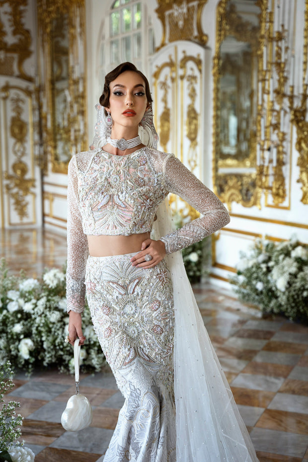 Wedding Lehenga Choli Dupatta Pakistani Bridal Dress