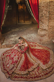 Wedding Red Lehenga and Choli Pakistani Bridal Dress Online