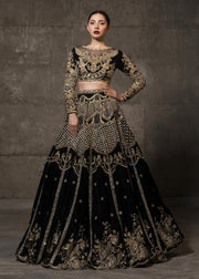 Black Bridal Lehnga Choli for Wedding