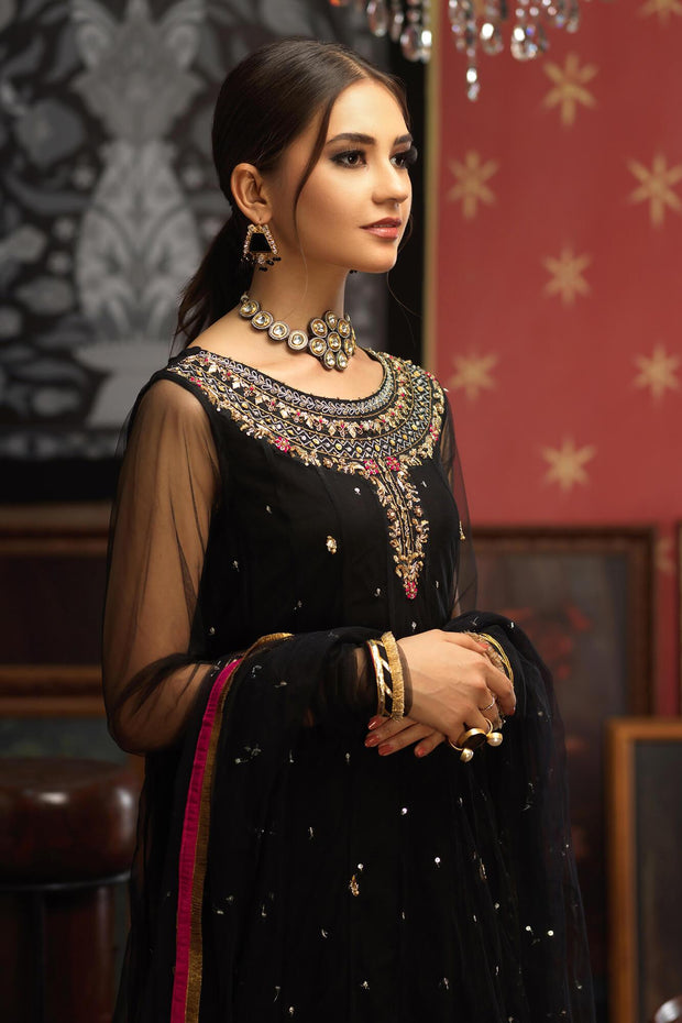 Black Lehenga Frock Pakistani Eid Dresses