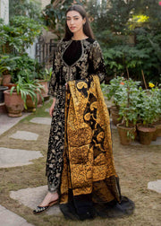 Black Pakistani Dress Party Wear by Designer 2021