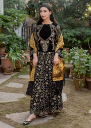 Black Pakistani Dress Party Wear by Designer