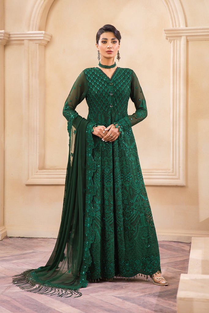 Ready to wear cotton green fusion dress – YouNari