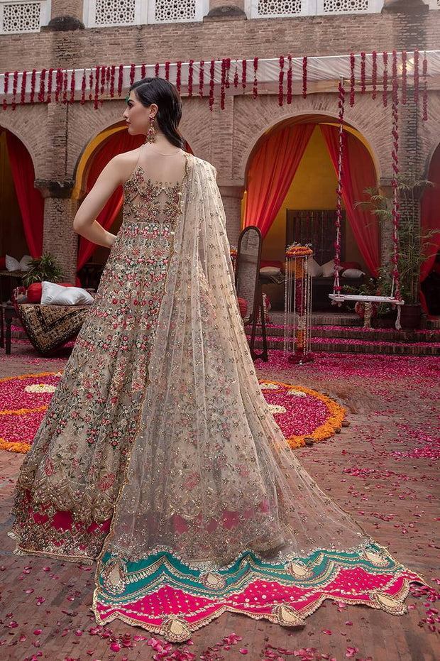 Bridal Heavy Embroidered Lehenga Frock