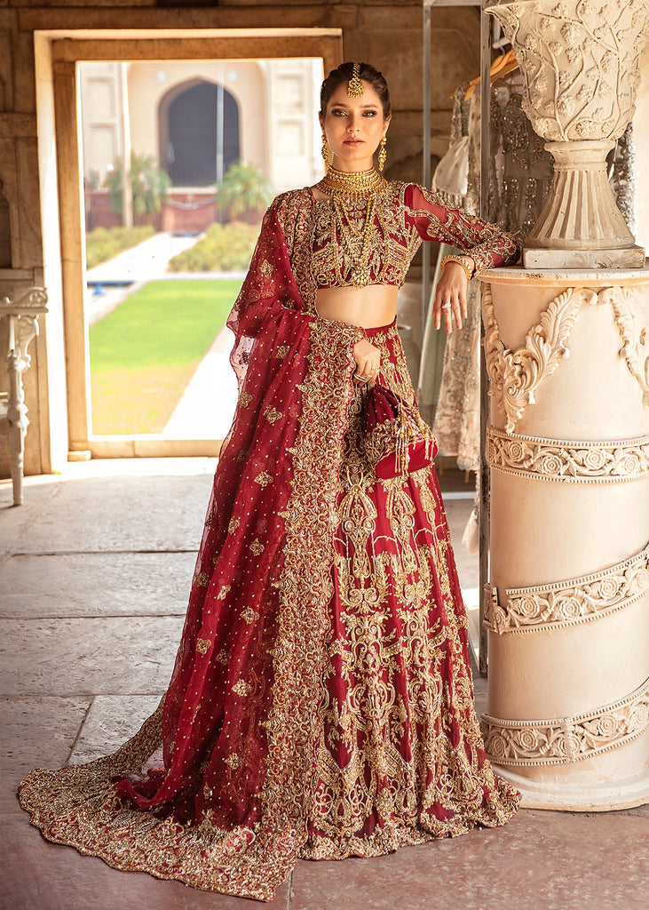 Zeel Clothins Women's Carmine Red Bridal Lehenga Choli New Latest Designs  at Rs 4450 | New Items in Surat | ID: 23203291255
