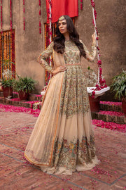 Bridal Peach Colour Maxi Dress with Lehenga 2022