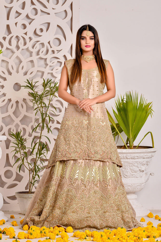 Short Frock Bridal Lehenga Online for Indian Bridal Wear