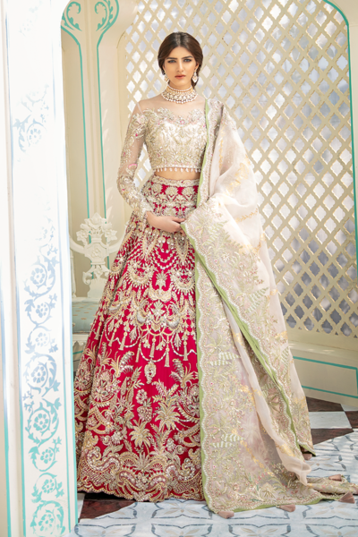 Bridal Wedding Lehenga Choli in Red Color