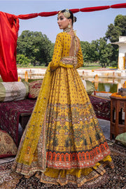 Bridal Yellow Color Anarkali Dress for Mehndi 2022