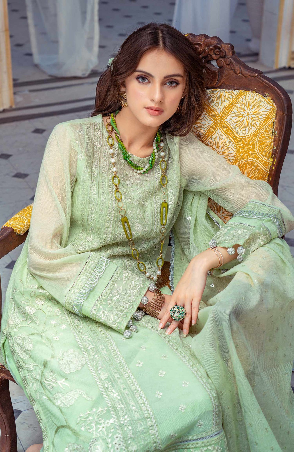 Buy Cotton Net Salwar Kameez Pakistani Embroidered Dress – Nameera by ...
