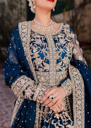 Dark Blue Sharara Kameez 2023