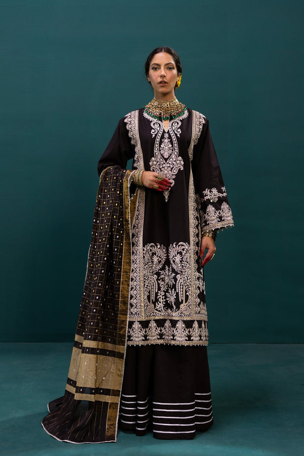 Designer Black Gharara Shirt Pakistani Eid Dresses