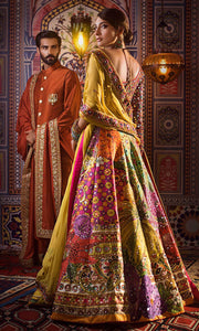 Designer Bridal Mehndi Luxury Lehnga Choli for Wedding #N7023