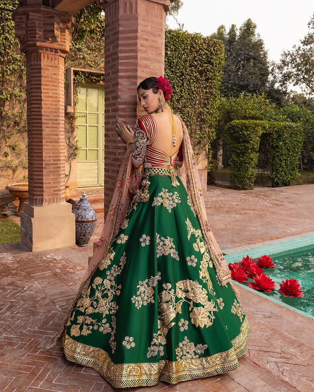 Designer Bridal Silk Lehenga Blouse Design Choli for Wedding