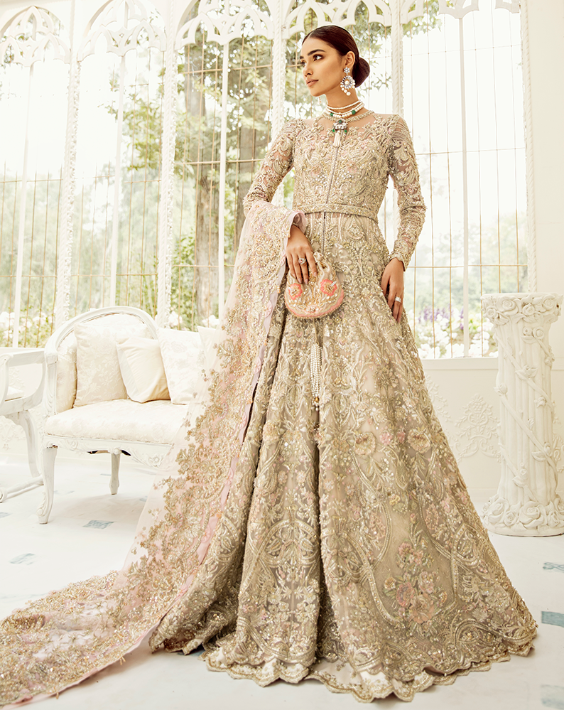 Impressive Rust Bridal Designer Lehenga Choli