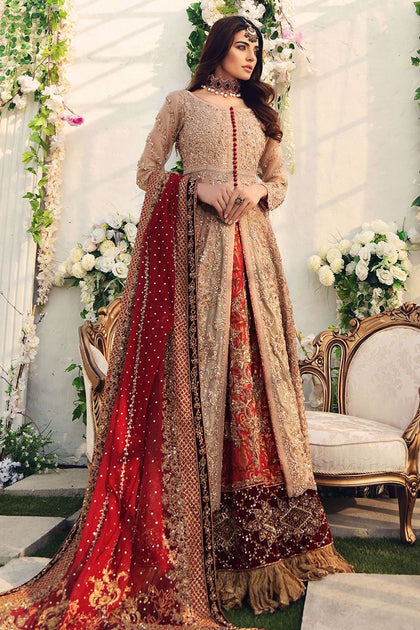 Designer Gown Frock Lehenga Indian Bridal Dress for Wedding – Nameera ...