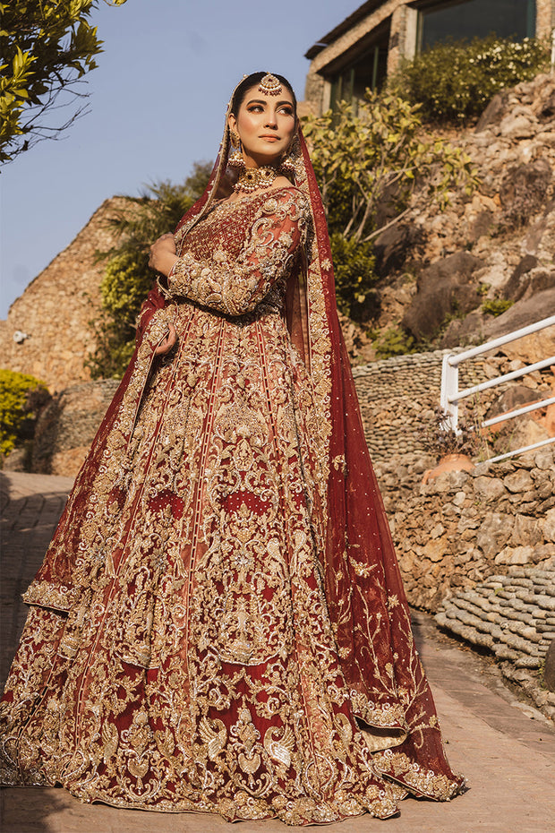 Bridal Lehengas : Red fantum silk designer heavy embroidered ...