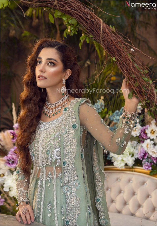 Pakistani lehenga hotsell style 2018