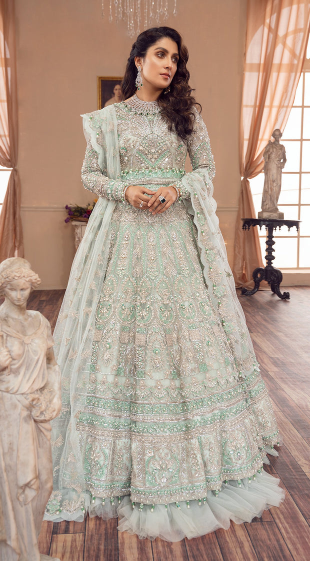 Designer Pakistani Lehenga Blouse Design Gown for Walima Wear – Nameera by  Farooq