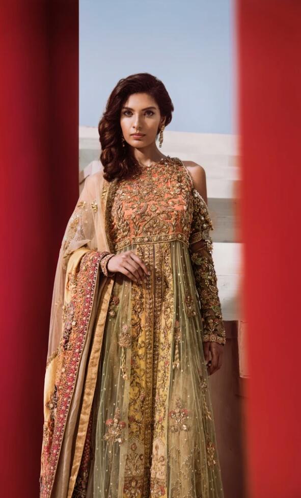 Designer Pakistani Long Maxi Bridal Wear 