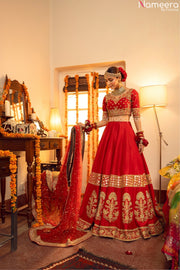 Designer Rajasthani Lehnga Choli Bridal Dress 