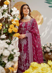 Elegant Kameez Trouser Embroidered Pakistani Wedding Dress