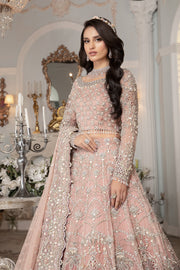 Elegant Light Pink Lehenga with Choli and Dupatta Dress