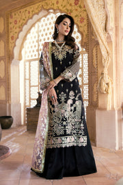 Elegant Pakistani Black Dress with Embroidery Latest