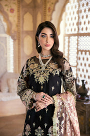 Elegant Pakistani Black Dress with Embroidery Online