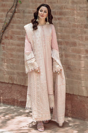 Elegant Pakistani Embroidered Pink Salwar Kameez in Lawn Fabric