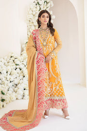 Elegant Pakistani Party Dress in Embroidered Kameez Trouser and Dupatta Style in Premium Fabric