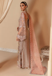 Elegant Pakistani Pink Dress in Kameez Trouser Dupatta Style