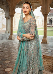 Elegant Pakistani Bridal Long Maxi for Wedding Close Up
