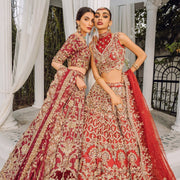 Embellished Bridal Maroon Lehenga Choli for Bridal Wear 2022