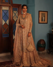 Embellished Bridal Sharara Kameez and Dupatta Dress