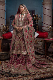 Embellished Heavy Pink Lehenga Dress for Bride 